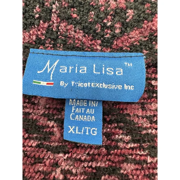 Vintage Maria Lisa Blazer XL Black Pink - Picture 4 of 6